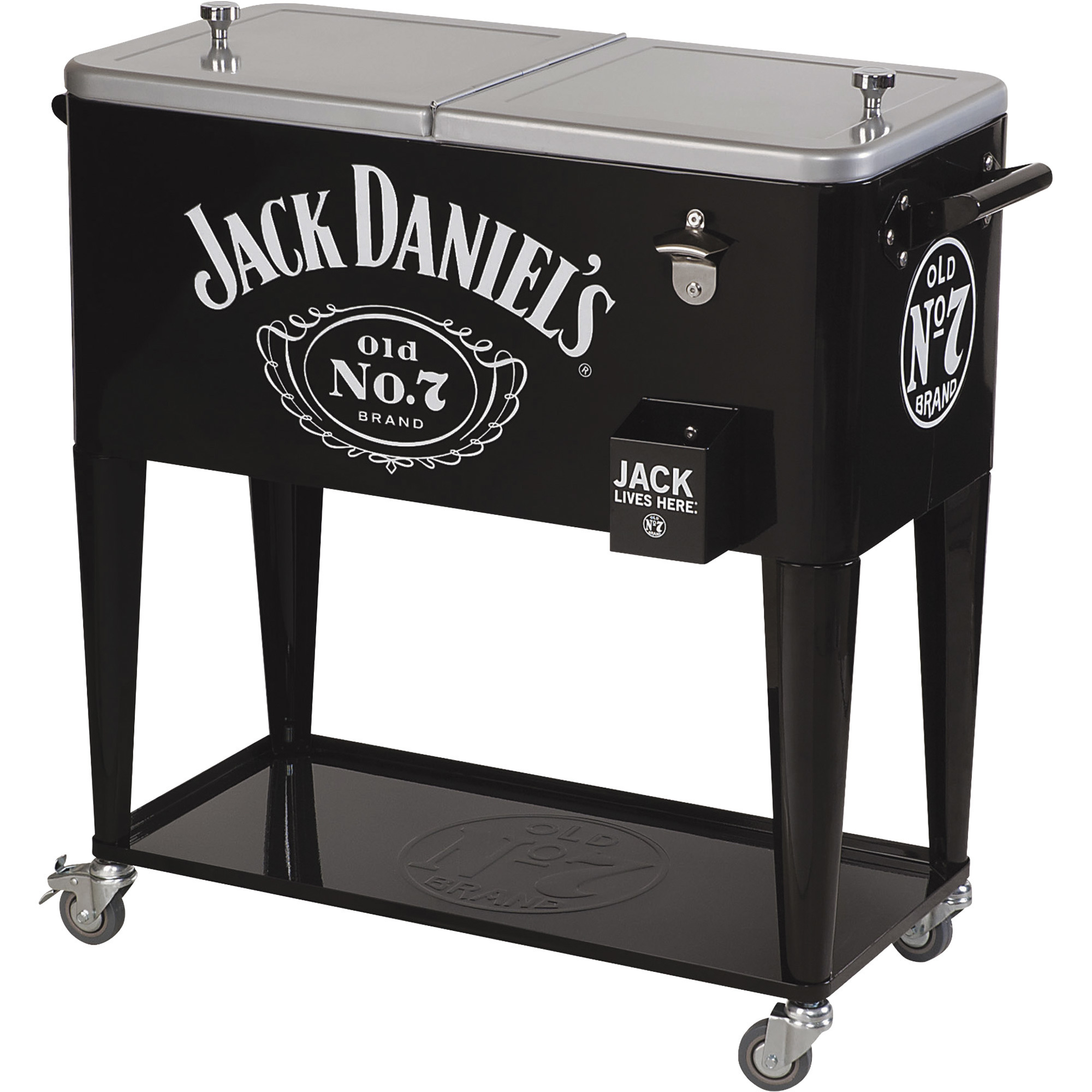 Jack Daniels 80-Qt. Rolling Party Ice Cooler, Model# JD-30060